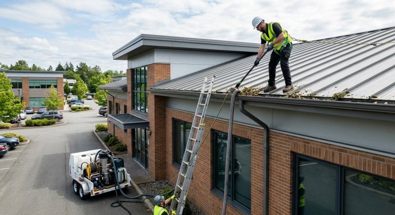 Church Gutter Cleaning in Roseville, CA